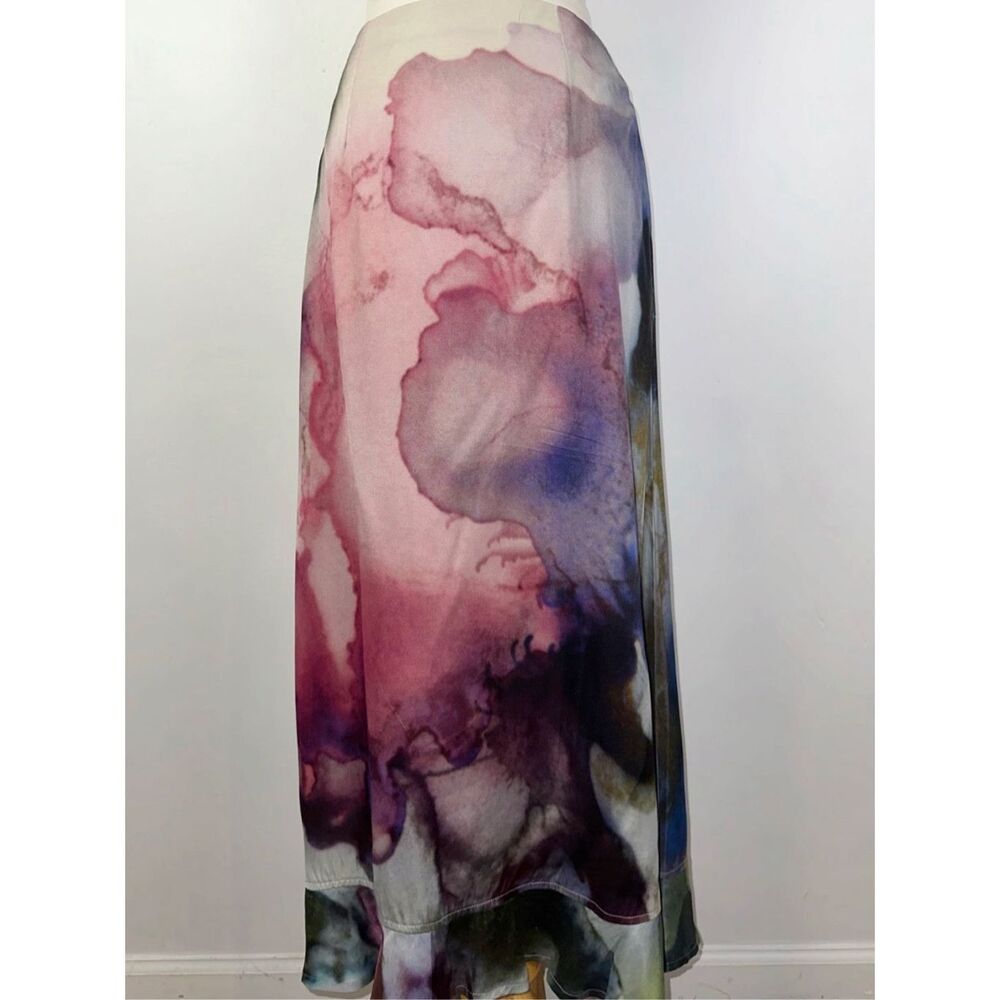 bl^nk London Sz M Clania Maxi Skirt Anthropologie Multicolor Abstract - Picture 7 of 11